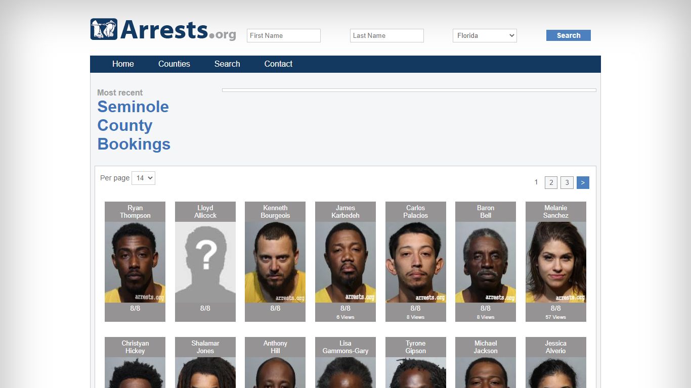 Seminole County Arrests and Inmate Search